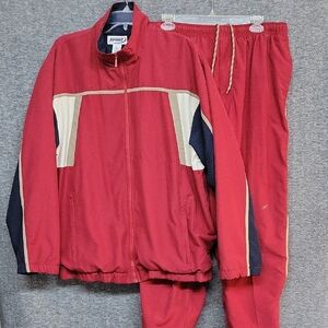 Roundtree & Yorke Sport Jacket (& Pants) Athletic Suit Mens Size Large